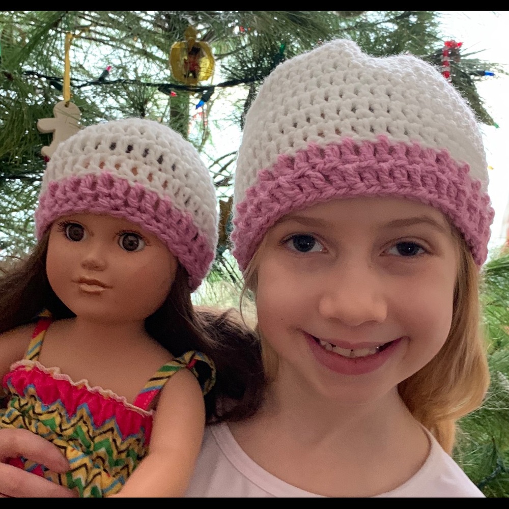 Matching child and doll hat